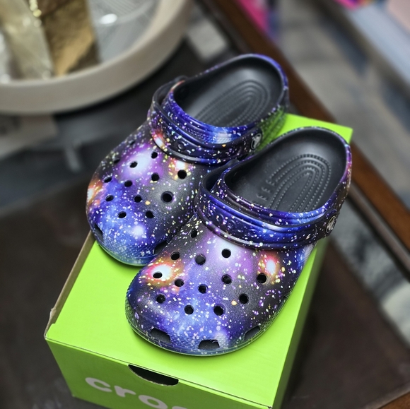 Purple Galaxy Crocs (Size 4) (Junior) - Picture 7 of 9